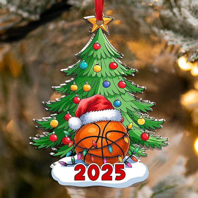 Basketball Christmas - Acrylic Ornament