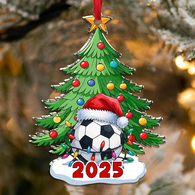 Soccer Christmas - Acrylic Ornament
