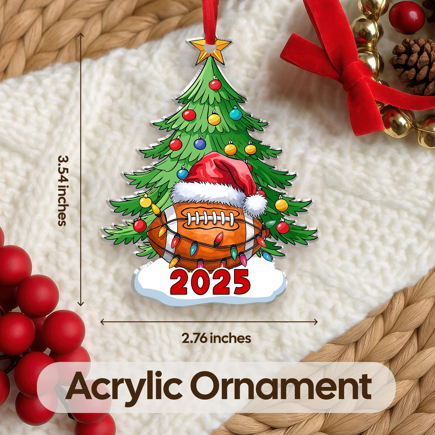 Football Christmas - Acrylic Ornament