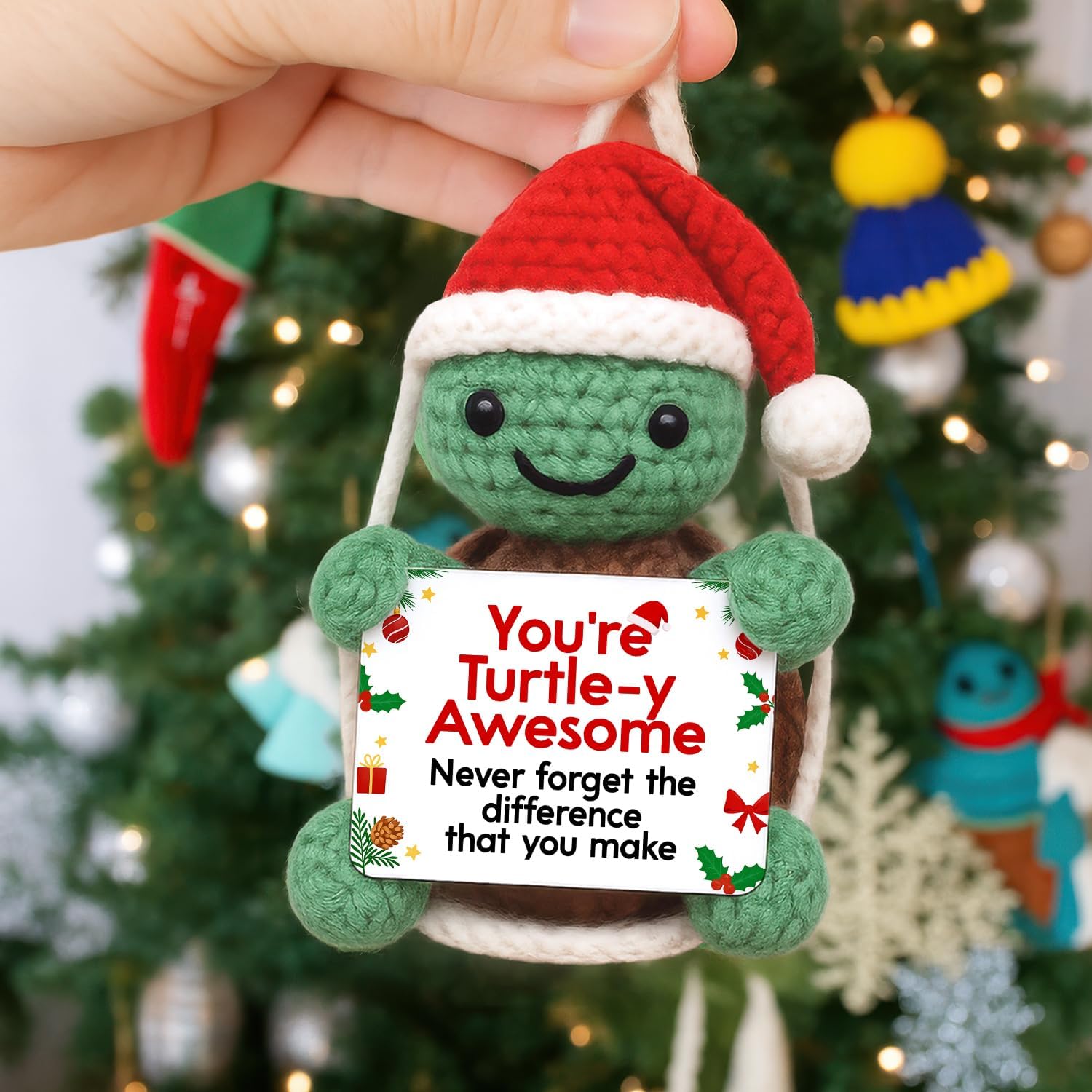 Turtle Crochet Christmas Ornaments