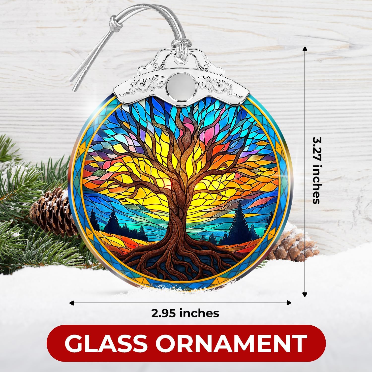 Tree Of Life - Stained Glass Ornament