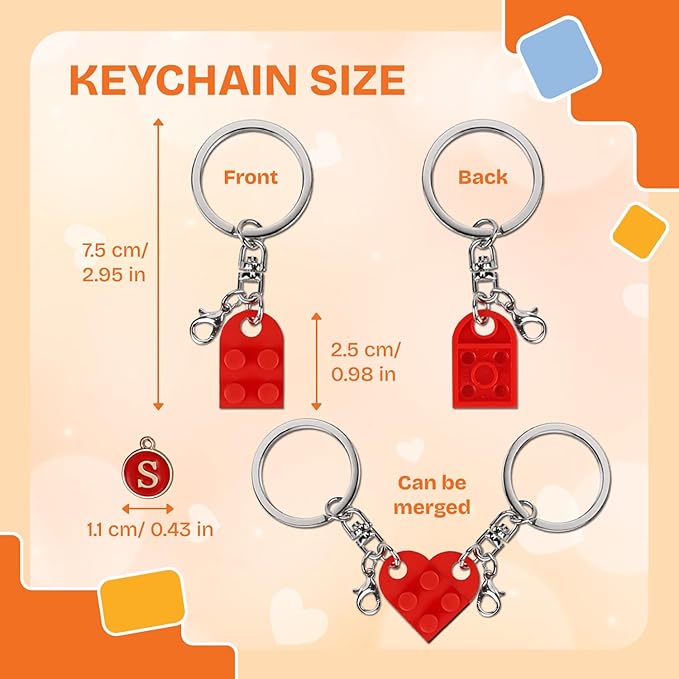 Lego Heart 1 - Valentine's Day Keychain