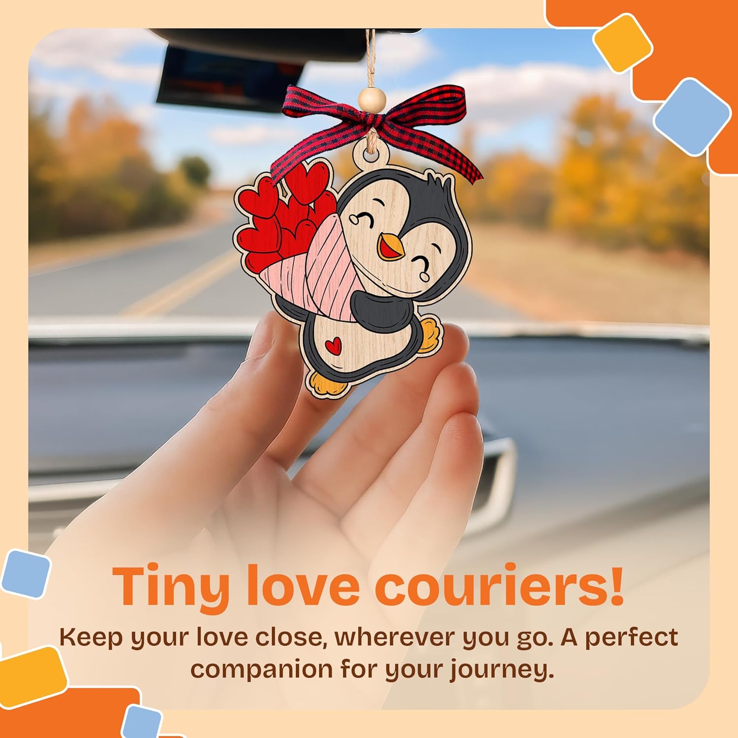 Penguin To My Love - Valentine's Day Wooden Card