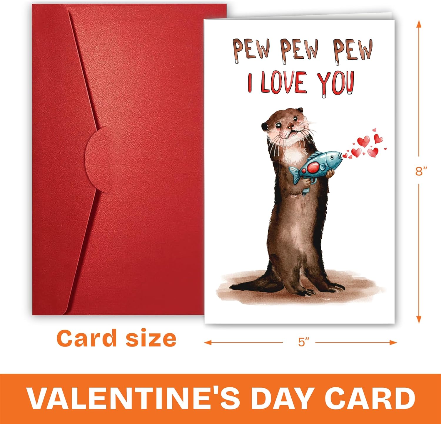 Pew Pew Pew I Love You - Valentine's Day Card
