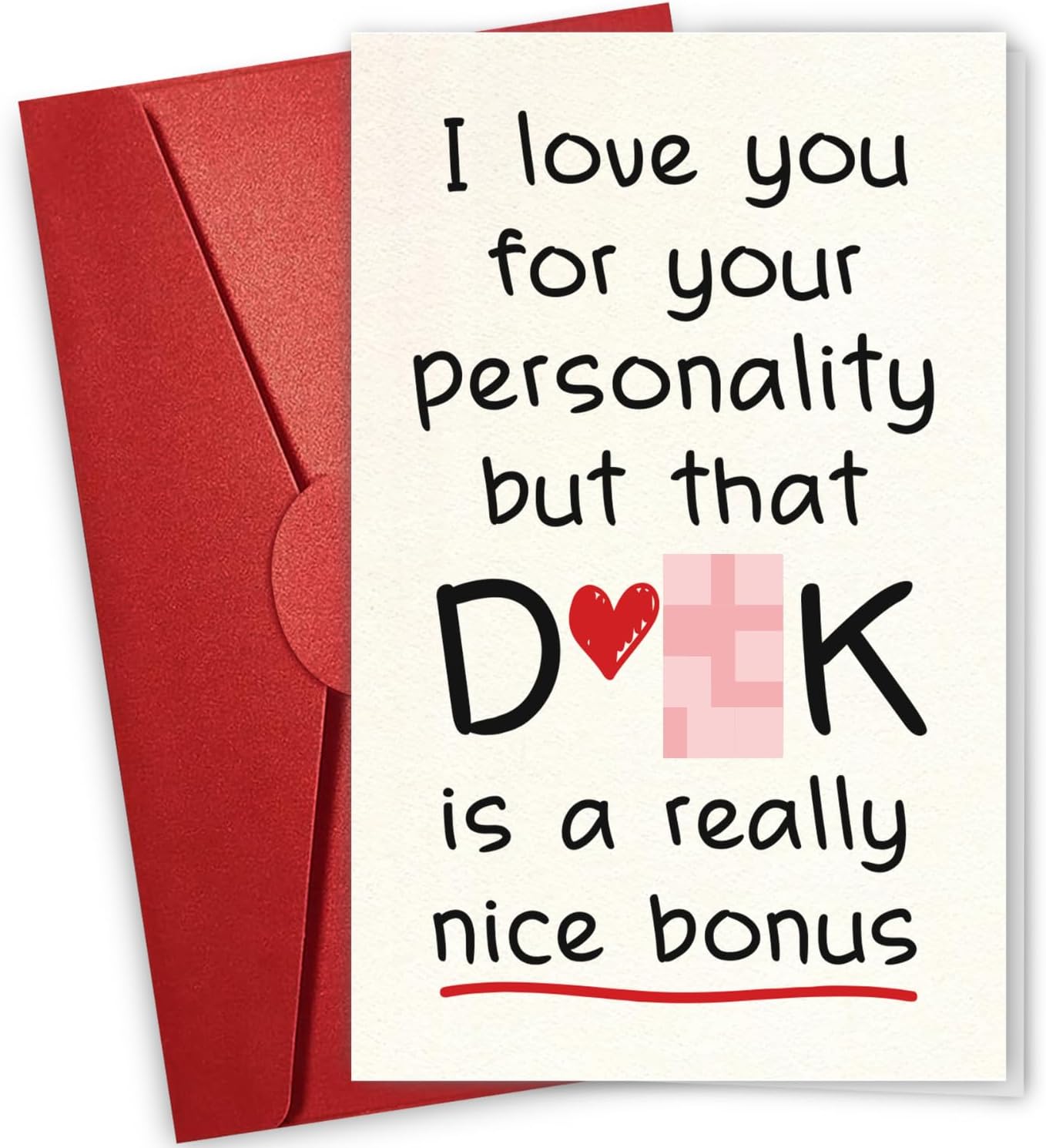 D*uck Is A Really Nice Bonus - Valentine's Day Card