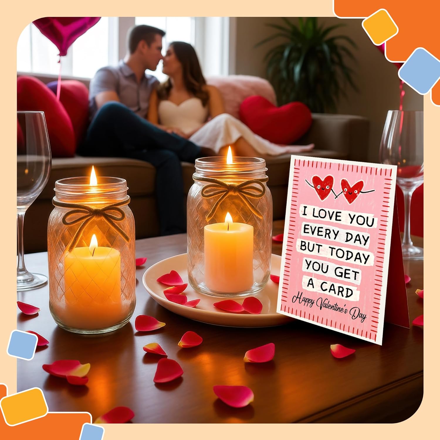 I Love You Every Day But Today You Get A Card - Valentine's Day Card