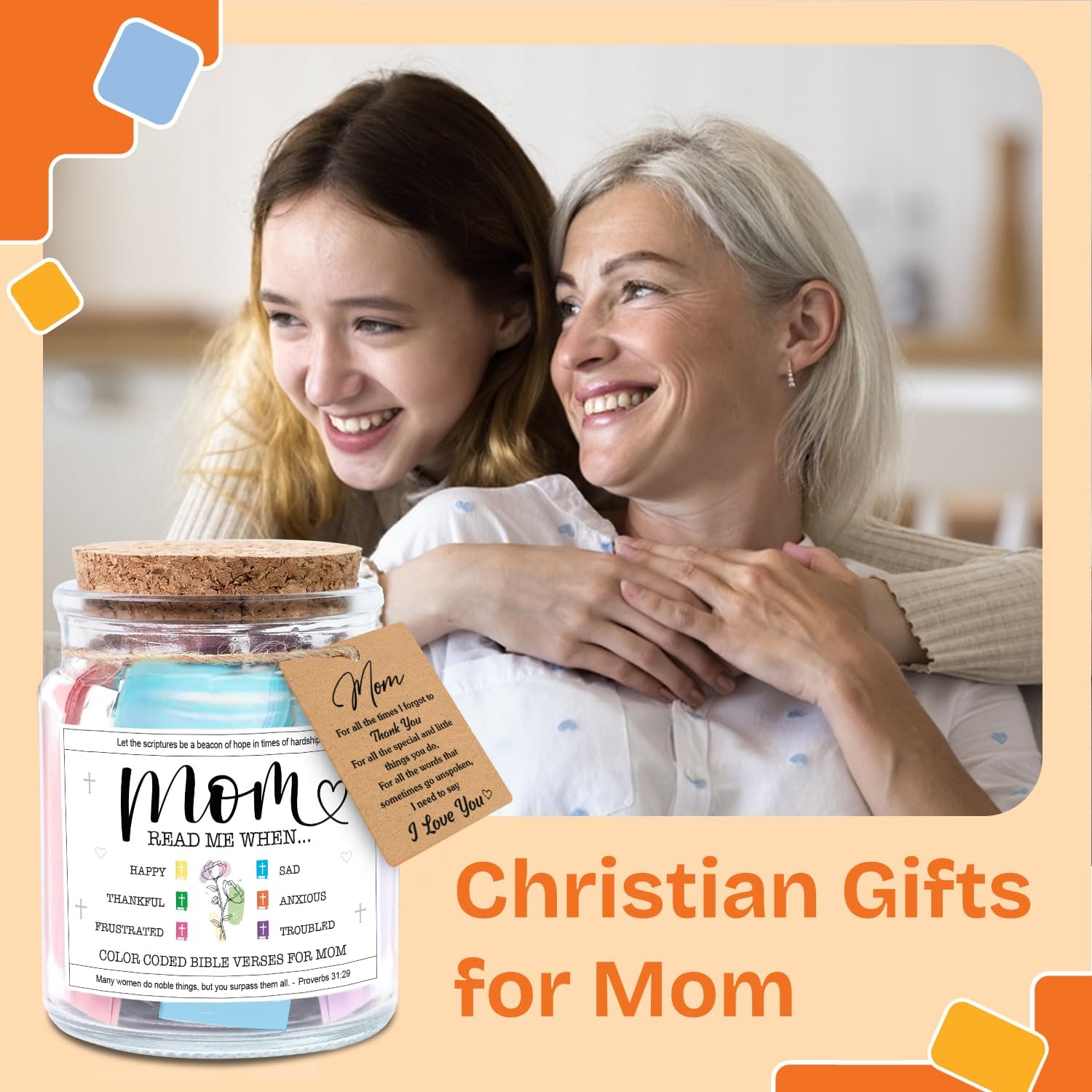 Mom Read Me When... - Bible Jar with 92 Bible Verses