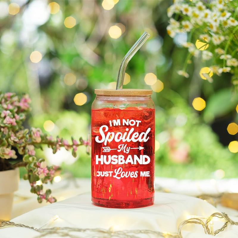 My Husband Just Loves Me + Wife Nutrition Facts - 16 Oz Coffee Glass
