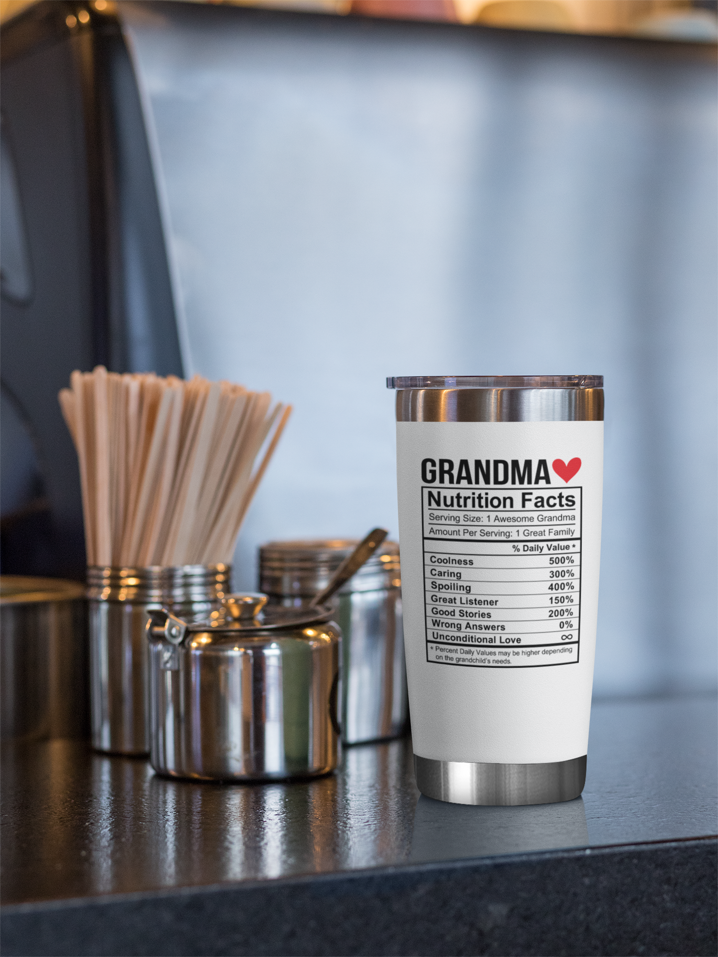 Grandma Nutrition - Gifts For Grandmother - 20 Oz Tumbler
