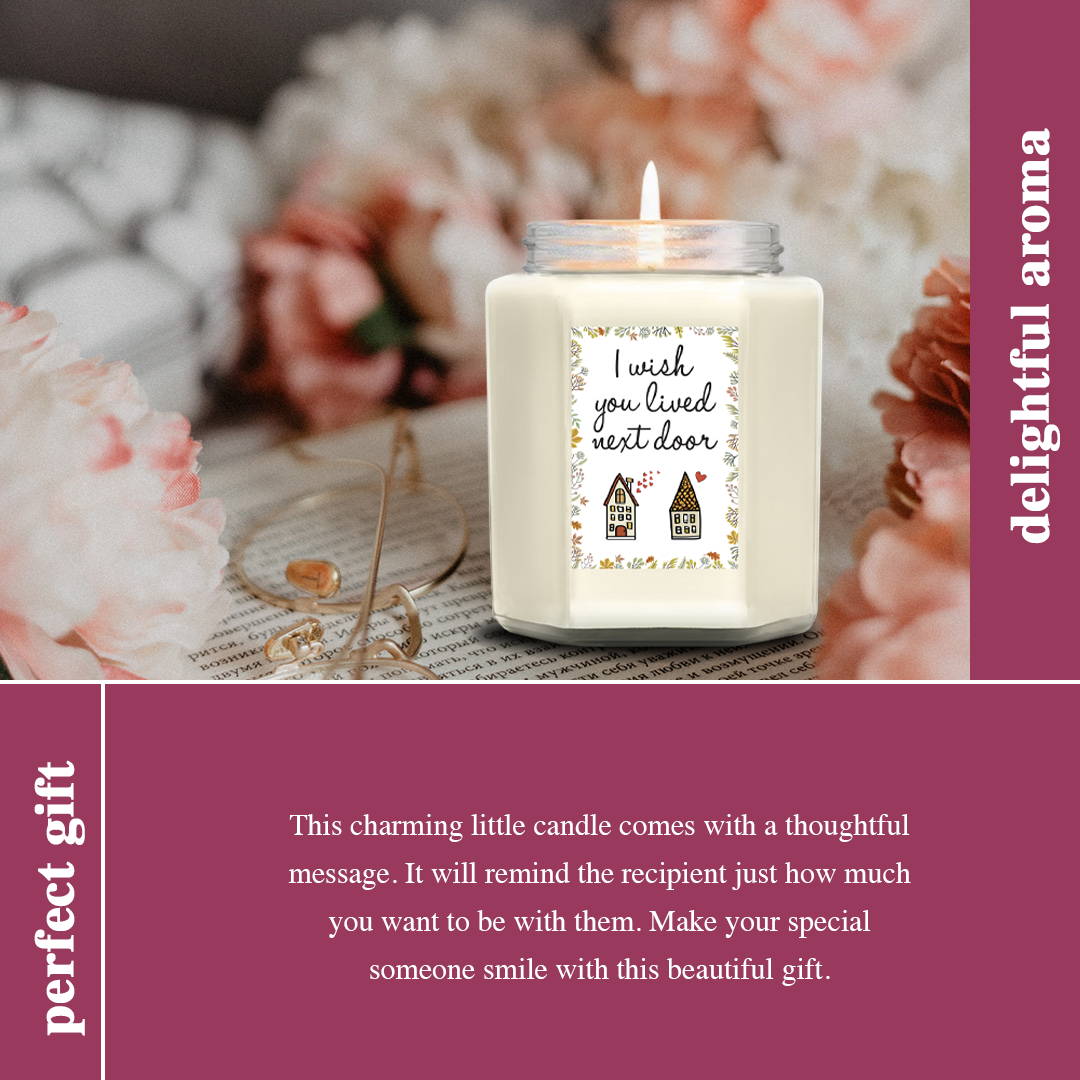 Thinking of You Gifts for Women - Lavender Scented Hug Friendship Candle  for